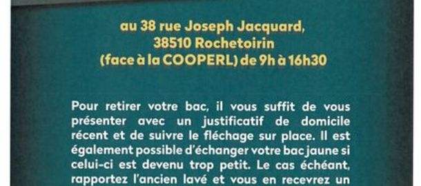SYCLUM - Permanence bac jaune  Rochetoirin - 