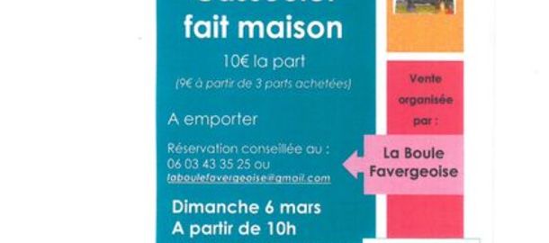 LA BOULE FAVERGEOISE - Cassoulet  emporter