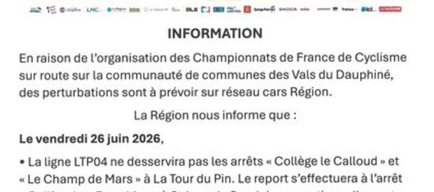 Championnat de France de cyclisme sur route - bus Coll�ge et Lyc�e