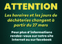 SYCLUM CHANGEMENT D'HORAIRES Dchteries