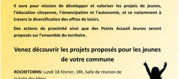 Runions d'information service jeunesse