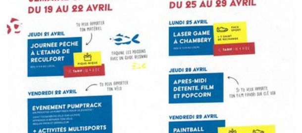 VACANCES DE PRINTEMPS 2022