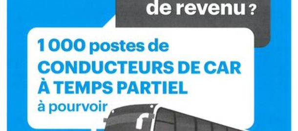 Recrutement de conducteurs de car 