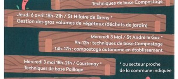 Formations Compostage et Lombricompostage 2023