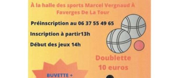 GENERATION FAVERGEOISE CONCOURS DE PETANQUE