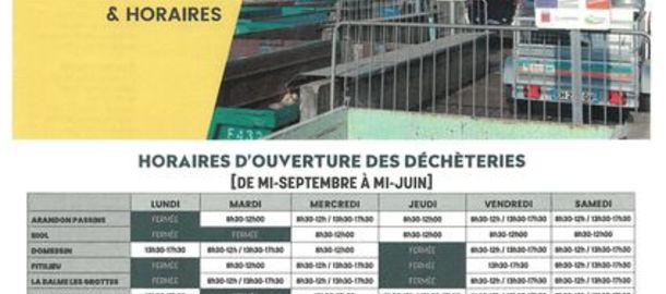 SYCLUM CHANGEMENT D'HORAIRES Dchteries
