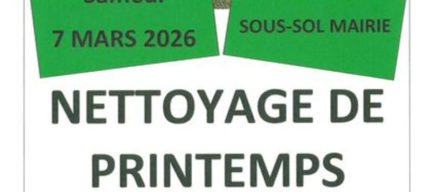 Nettoyage de printemps